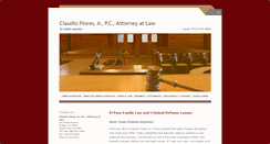 Desktop Screenshot of lawyerclaudioflores.com