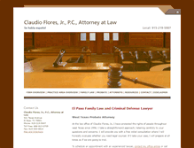 Tablet Screenshot of lawyerclaudioflores.com